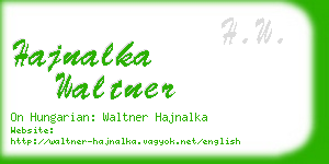 hajnalka waltner business card